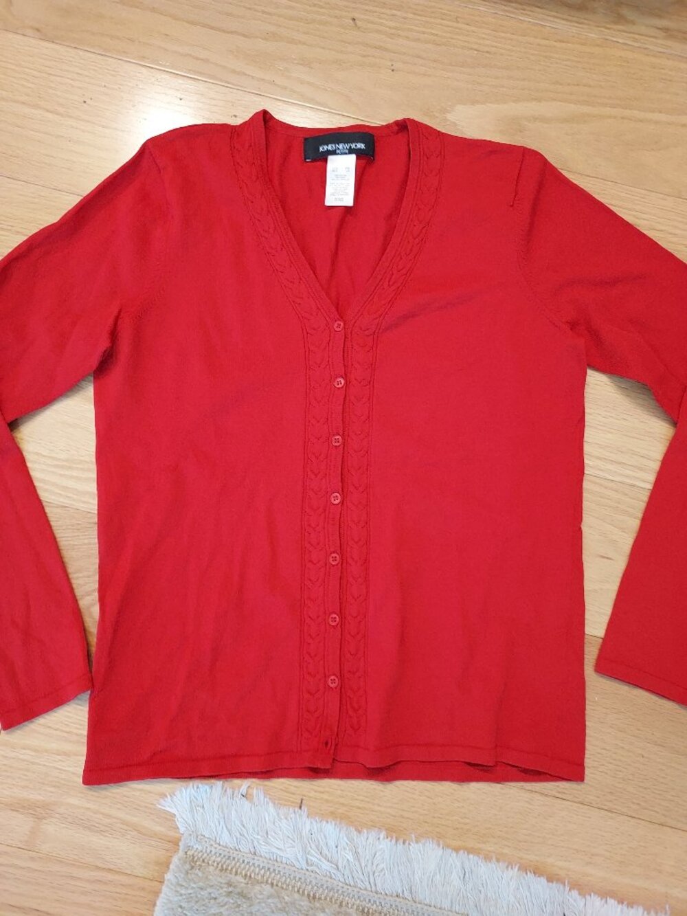 Jones New York Petite Women's Sweater, Size PP / XSP, True Red